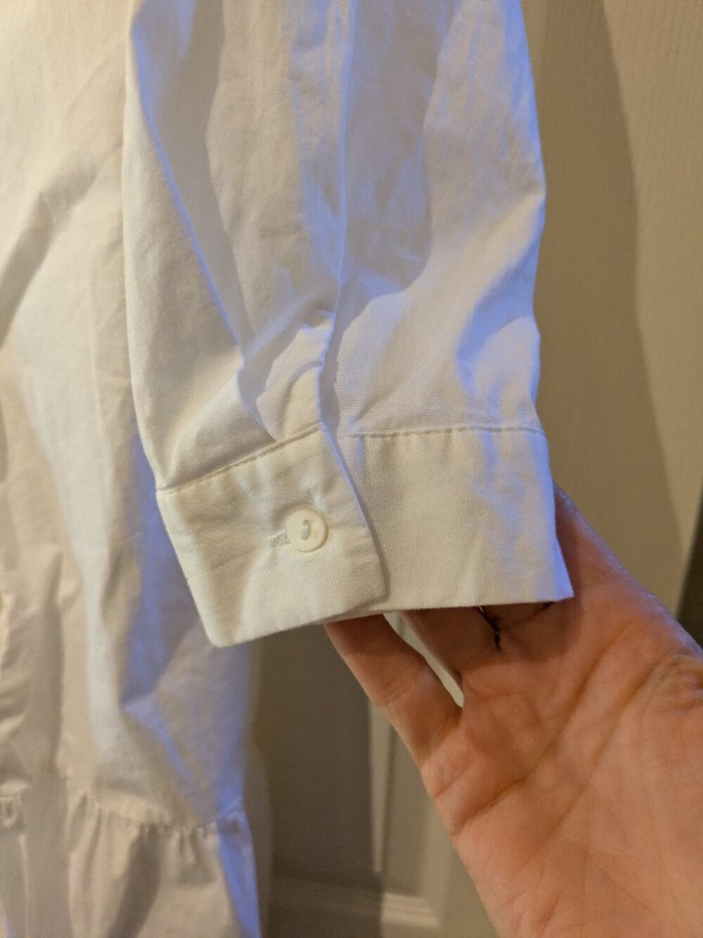 Zara White Ruffle Dress - Picture 6 of 9